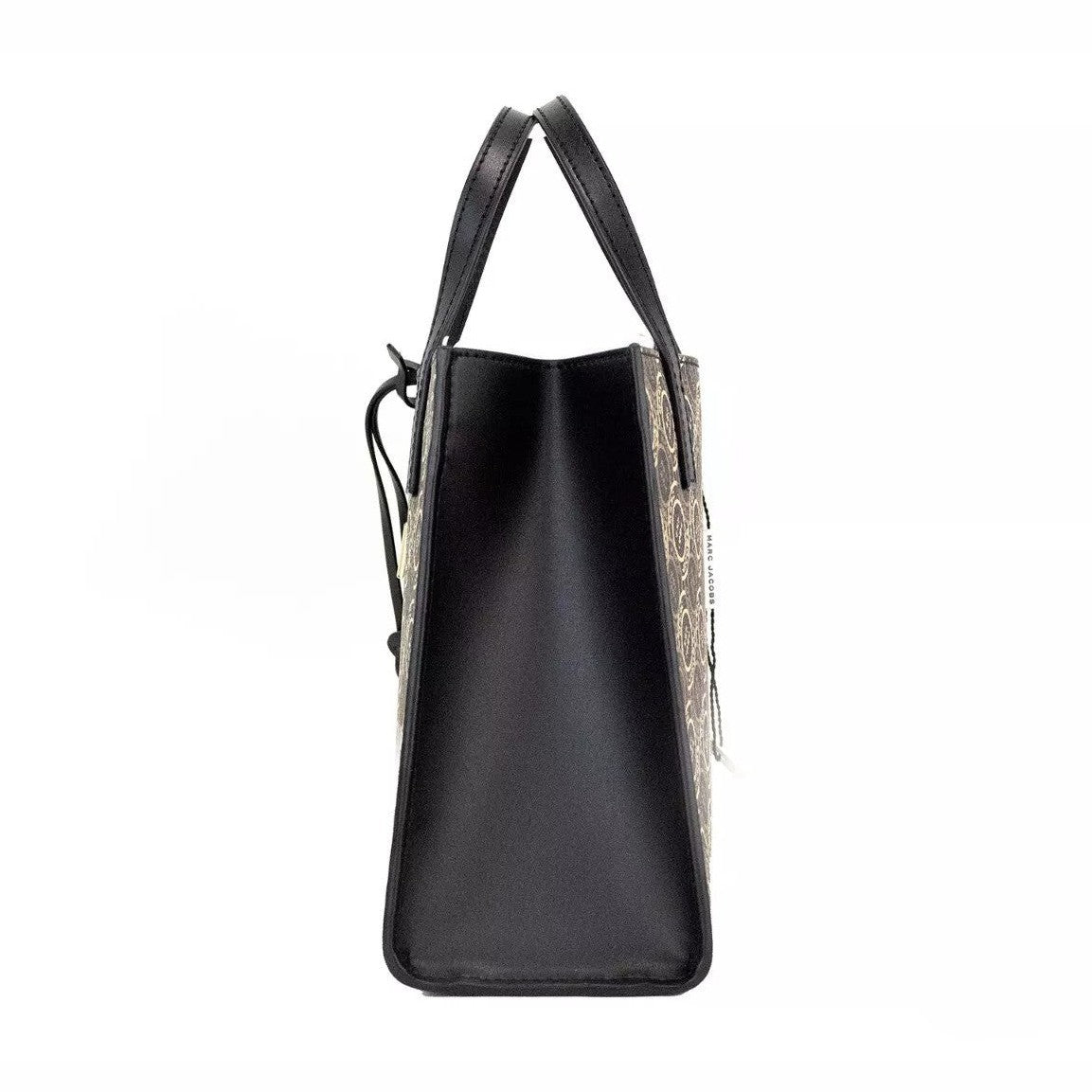 Marc Jacobs Mini Grind Signet Printed Leather Crossbody Tote Handbag Purse