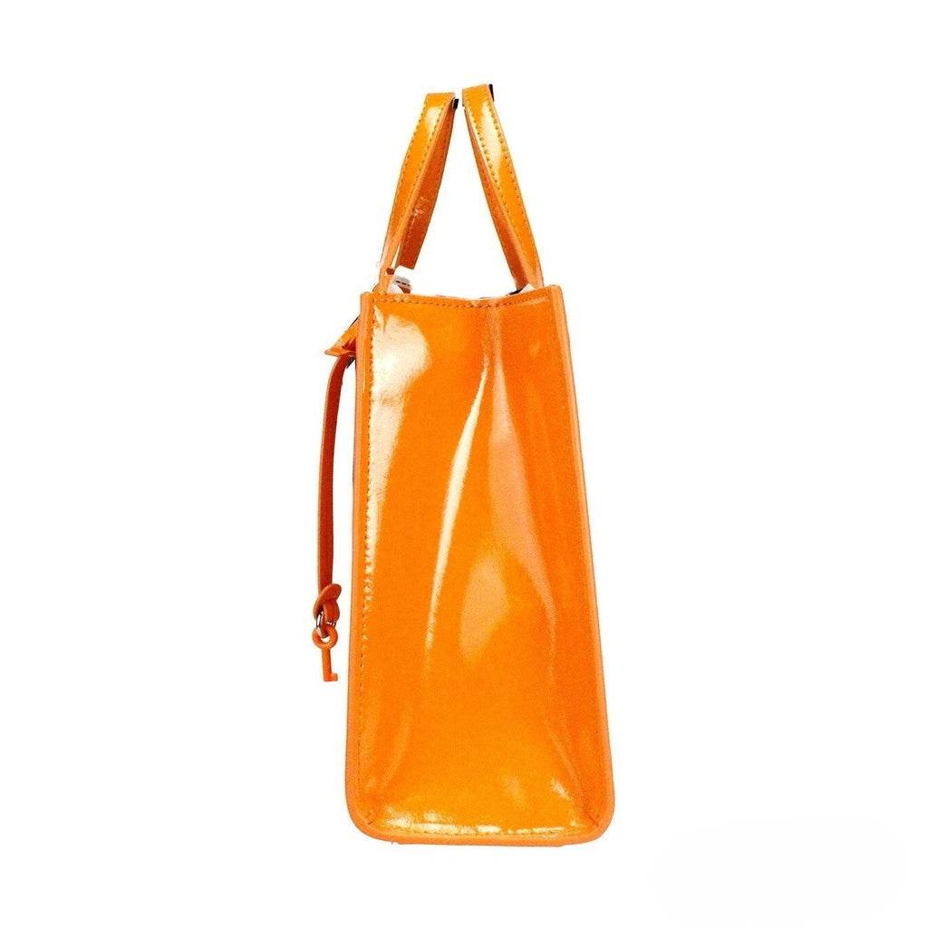 Marc Jacobs Mini Grind Scorched Patent Leather Crossbody Tote Bag Purse