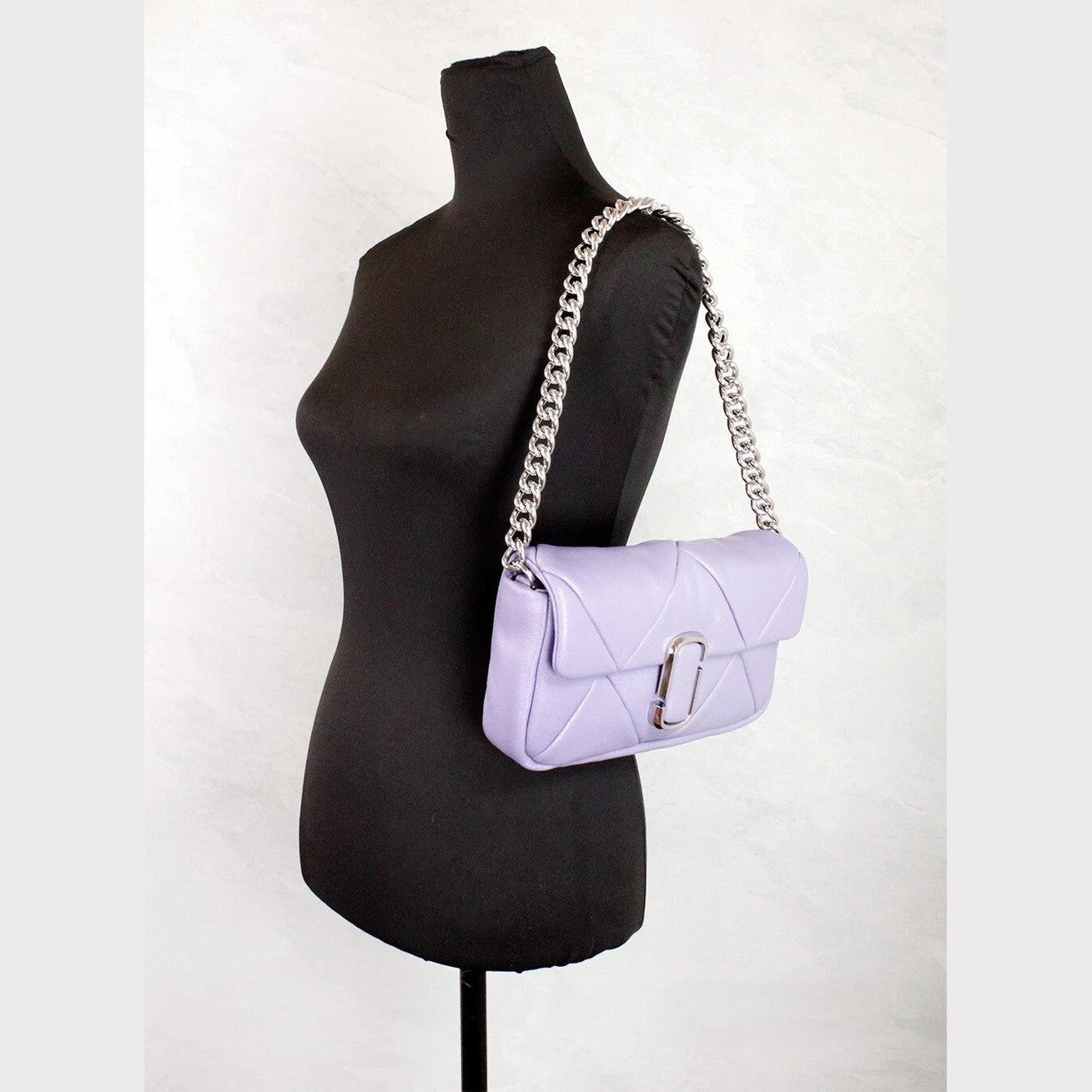 Marc Jacobs The J Marc Daybreak Diamond Quilted Leather Shoulder Crossbody Bag
