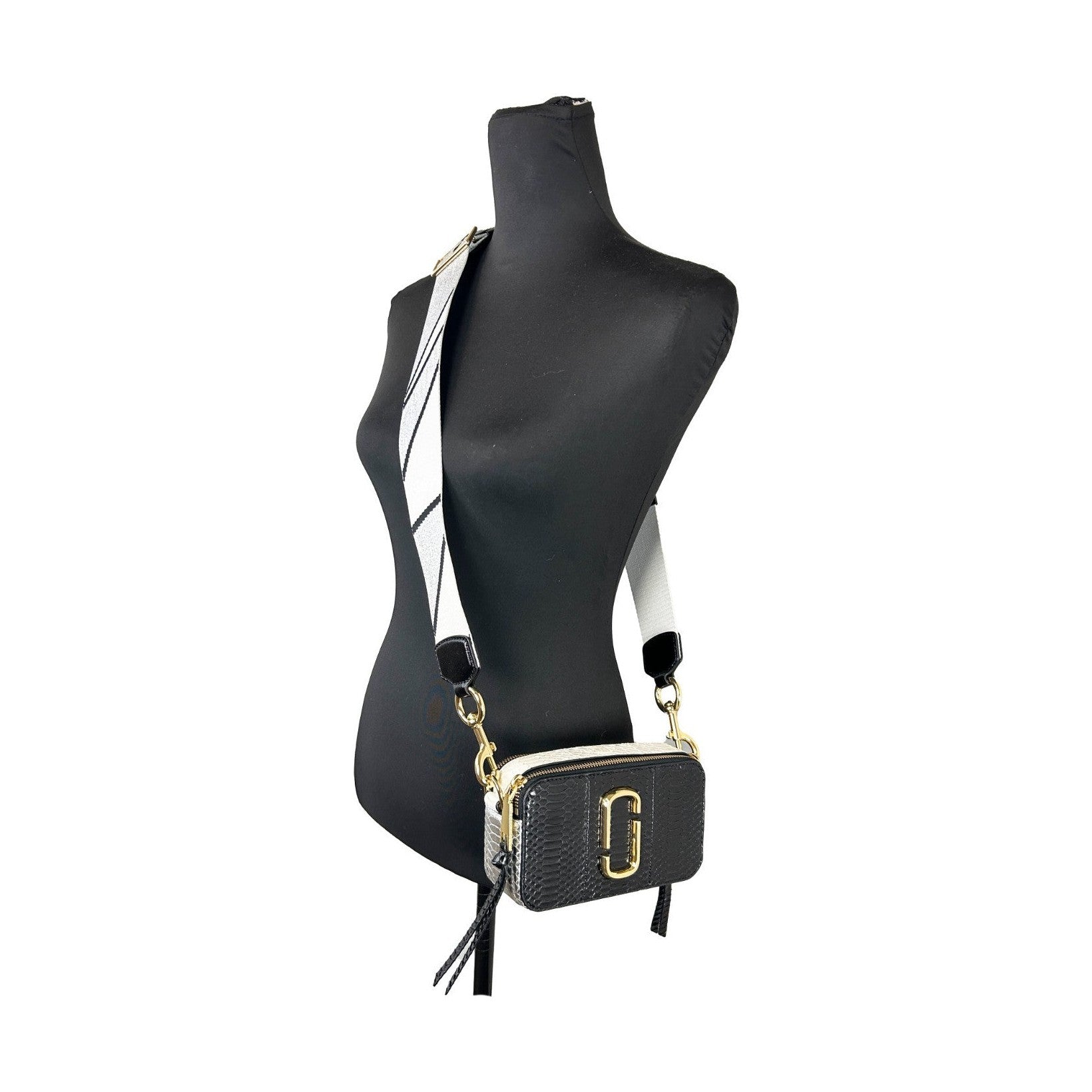 Marc Jacobs The Snapshot Snake Skin Crossbody Bag