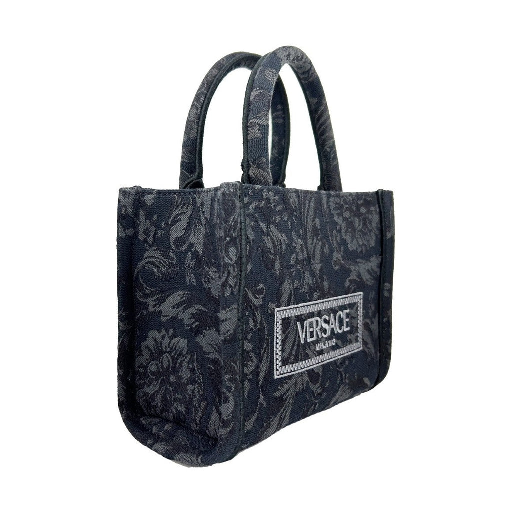 Versace Women'S 'Extra Small Athena' Shopping Bag Black