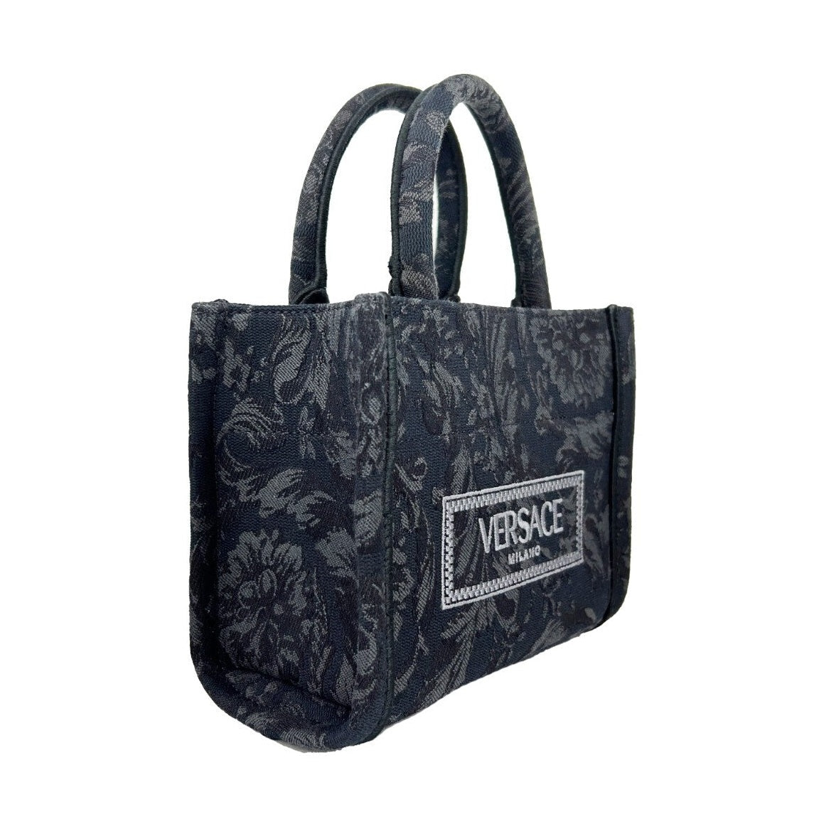 Versace Women'S 'Extra Small Athena' Shopping Bag Black