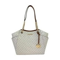 Michael Kors Jet Set Travel Large Logo Tote Vanilla