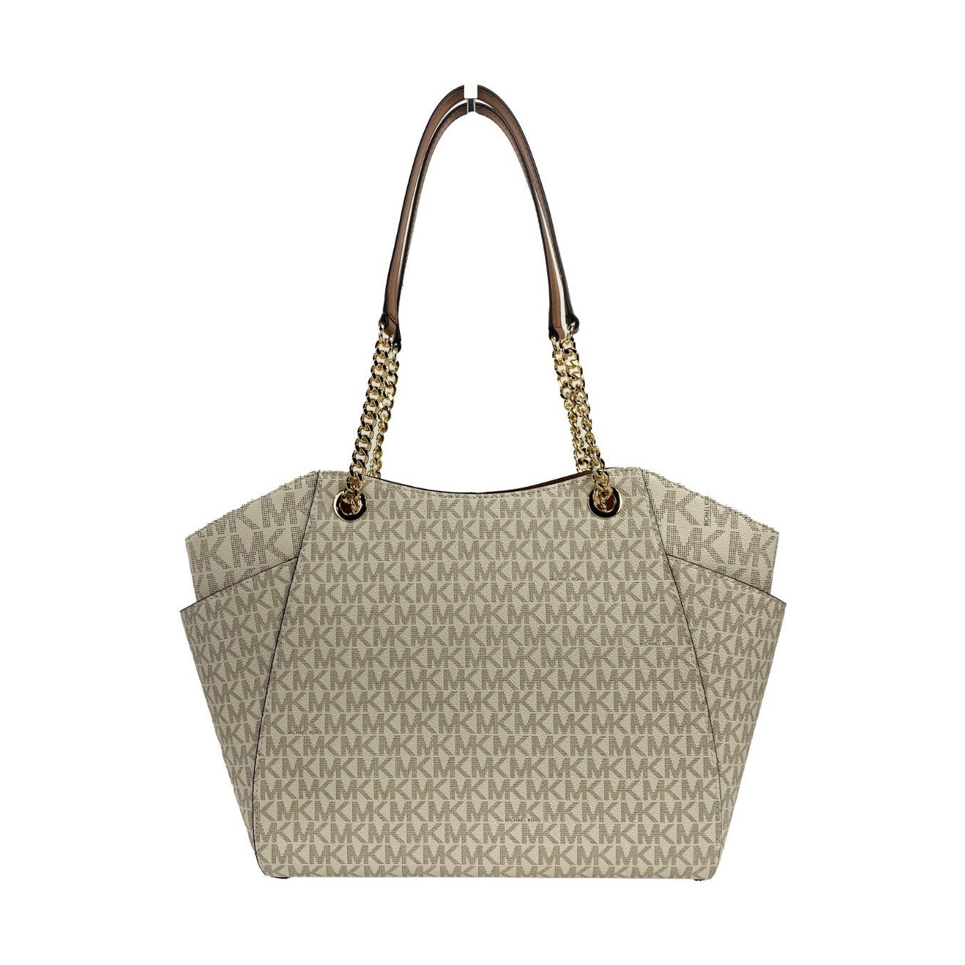 Michael Kors Jet Set Travel Large Logo Tote Vanilla