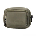Burberry Small Branded Dark Fern Green Grainy Leather Camera Crossbody Bag