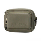 Burberry Small Branded Dark Fern Green Grainy Leather Camera Crossbody Bag