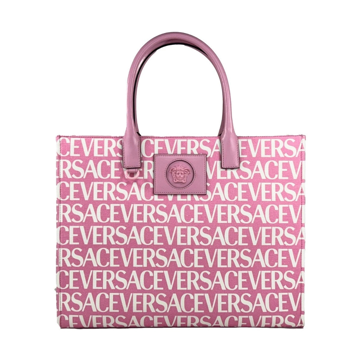Versace Medusa Large Canvas Large Tote Bag Baby Pink