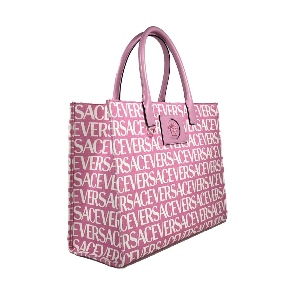 Versace Medusa Large Canvas Large Tote Bag Baby Pink