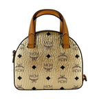 MCM Half Moon Mini Round Top Tote Crossbody Bag
