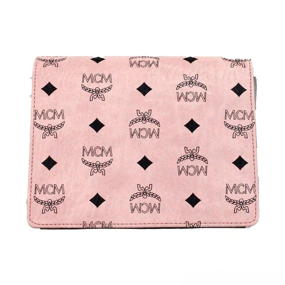 MCM Signature Patricia Leather Mini Flap Lock Crossbody Bag