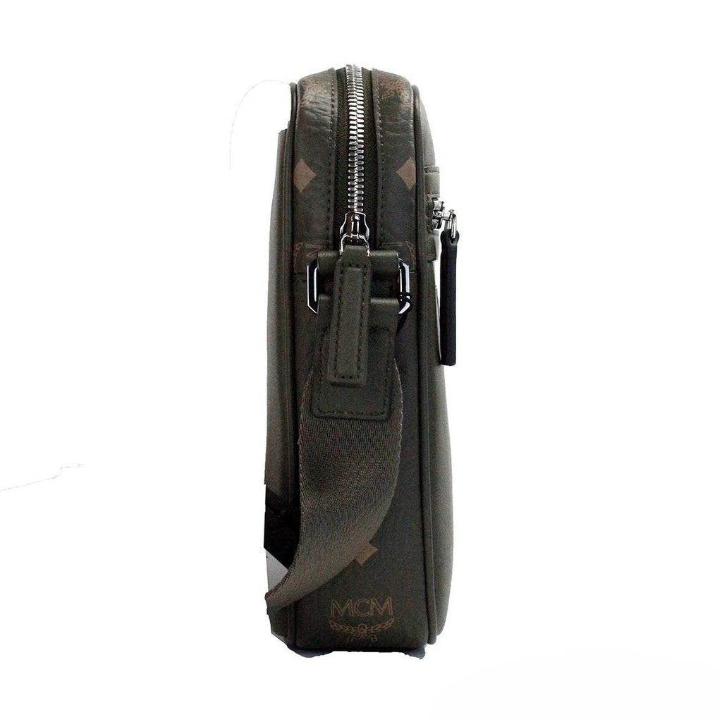 MCM Visetos Leather Camera Crossbody Bag