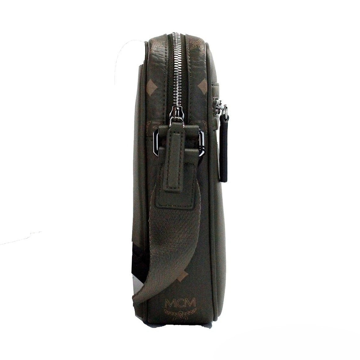 MCM Visetos Leather Camera Crossbody Bag