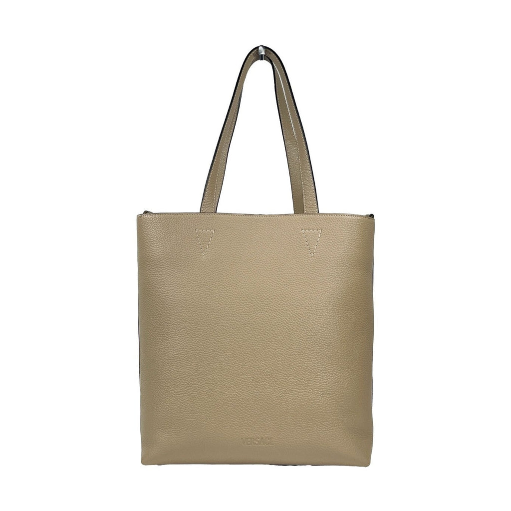 Versace Medusa Large Leather Tote Bag With Pouch
