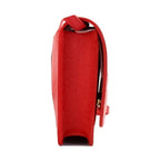 Burberry Hampshire Small Red Embossed Logo Smooth Leather Crossbody Bag