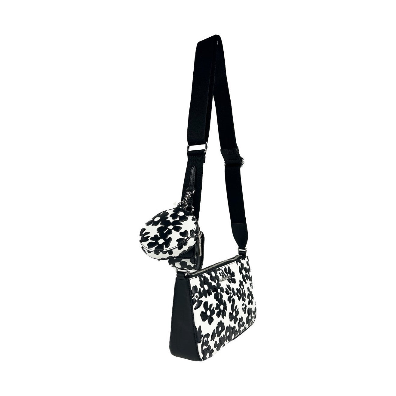 Michael Kors Floral Crossbody Tech Attachment Bag Purse