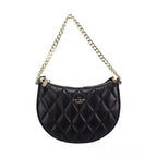 Kate Spade Carey Small Black Quilted Leather Zip Top Crossbody Bag