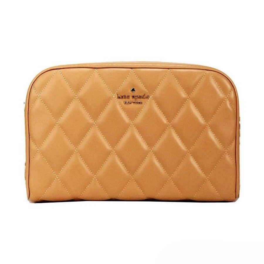 Kate Spade Carey Mini Tiramisu Quilted Smooth Leather Camera Crossbody Bag