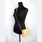 Kate Spade Carey Mini Tiramisu Quilted Smooth Leather Camera Crossbody Bag