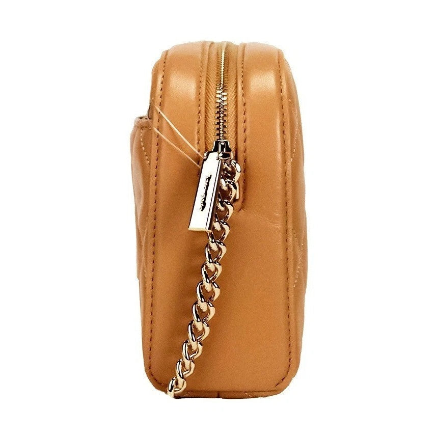 Kate Spade Carey Mini Tiramisu Quilted Smooth Leather Camera Crossbody Bag