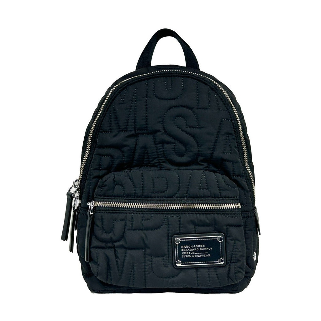 Marc Jacobs Small Black Quilted Backpack Bookbag