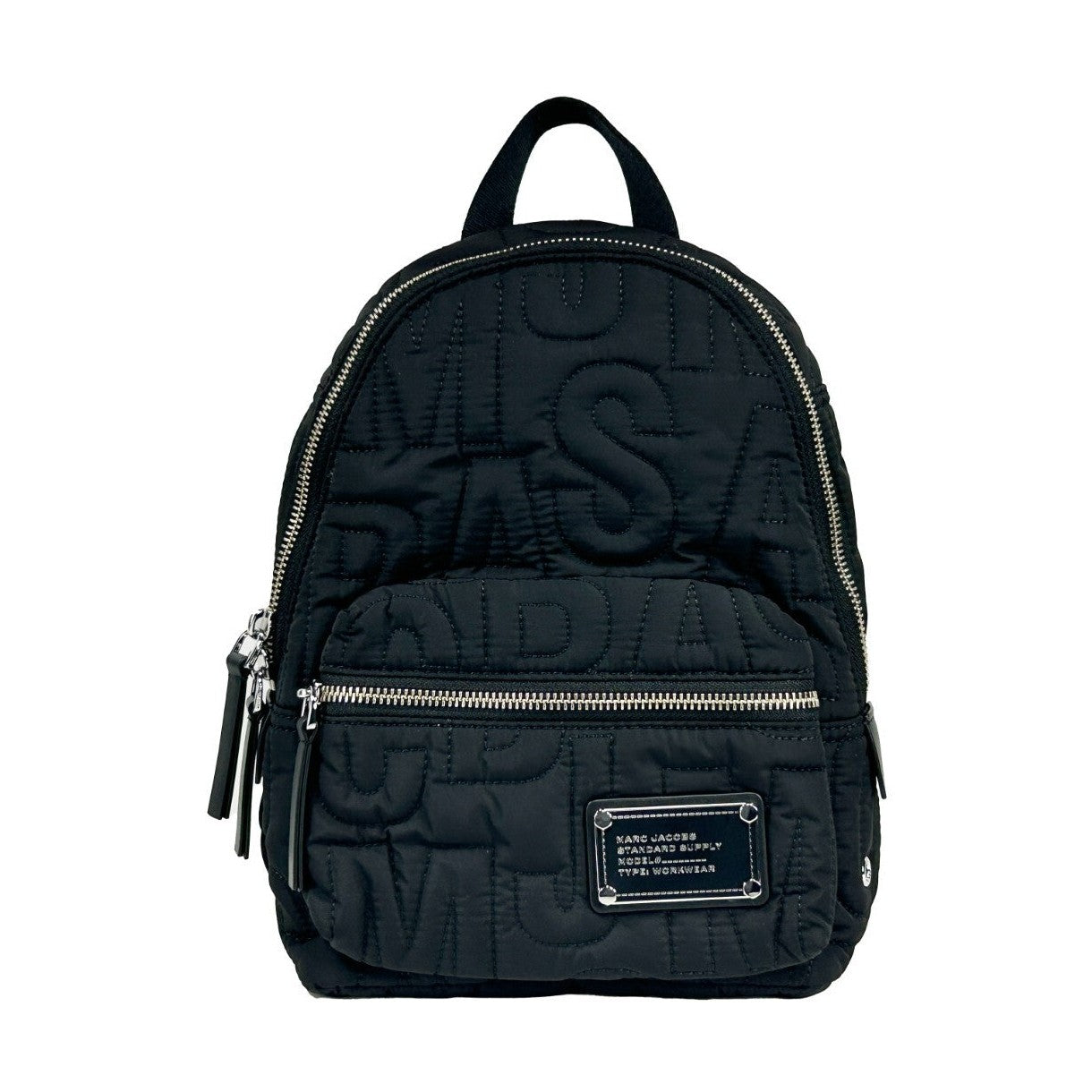 Marc Jacobs Small Black Quilted Backpack Bookbag