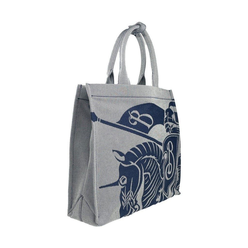 Burberry Navy EKD Canvas Tote Bag With Coin Pouch