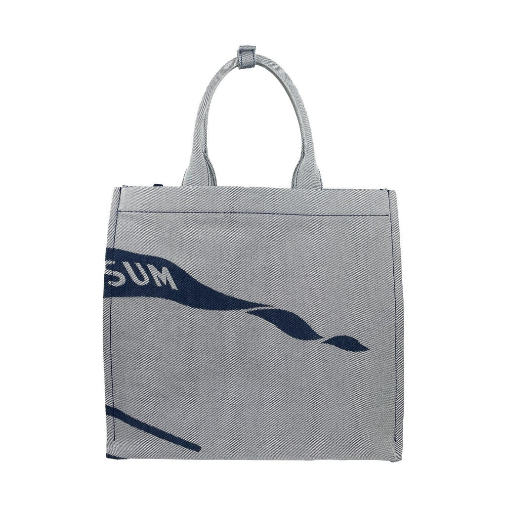 Burberry Navy EKD Canvas Tote Bag With Coin Pouch