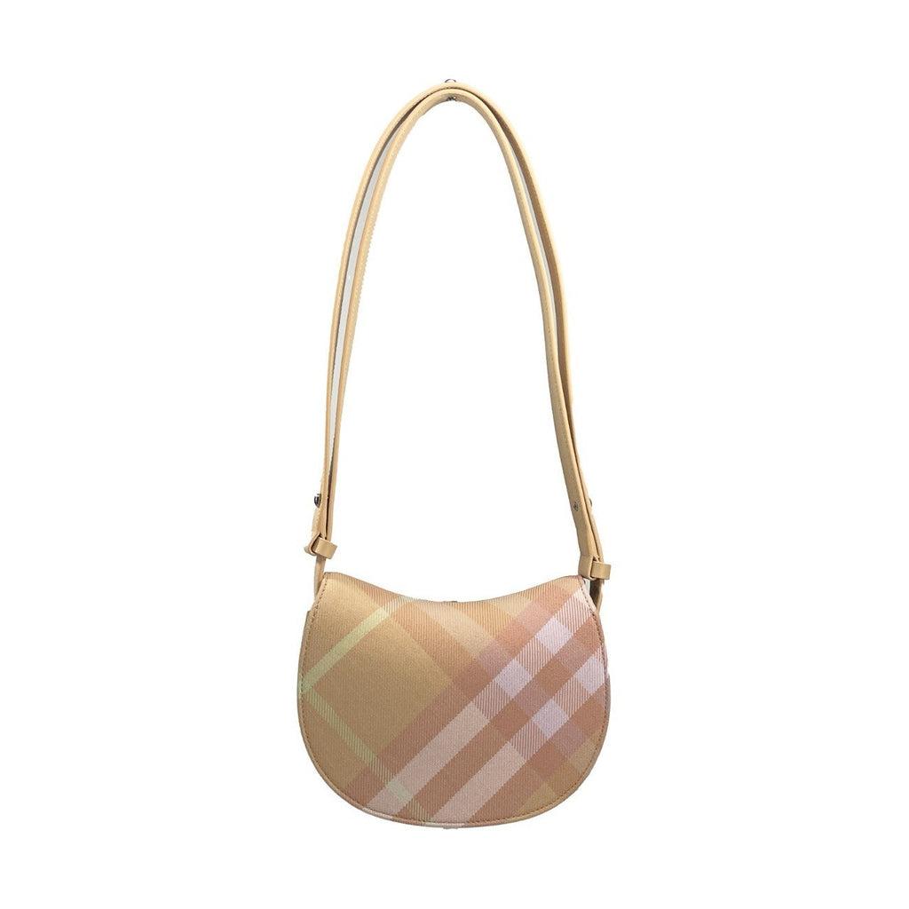 Burberry Mini Check Rocking Horse Crossbody Bag Purse