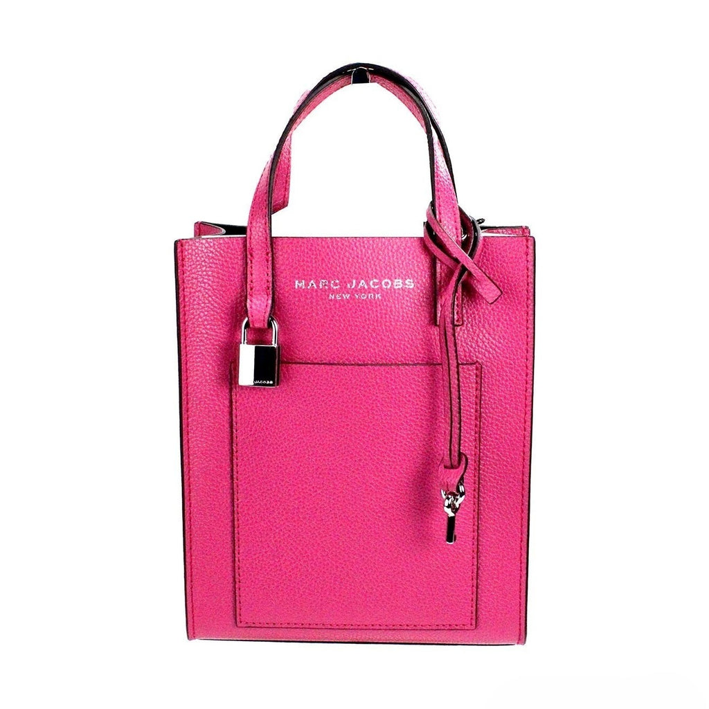 Marc Jacobs Mini Grind Cactus Flower Pebbled Leather Crossbody Tote Bag
