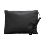 Versace Large Black Nylon Fabric Medusa Convertible Pouch Clutch Wristlet Bag