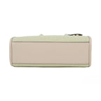 Michael Kors Mirella Small Powder Blush Canvas Shopper Crossbody Handbag Purse