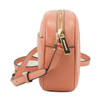 Michael Kors Jet Set Travel Medium Sherbert Leather Oval Camera Crossbody Bag