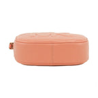 Michael Kors Jet Set Travel Medium Sherbert Leather Oval Camera Crossbody Bag