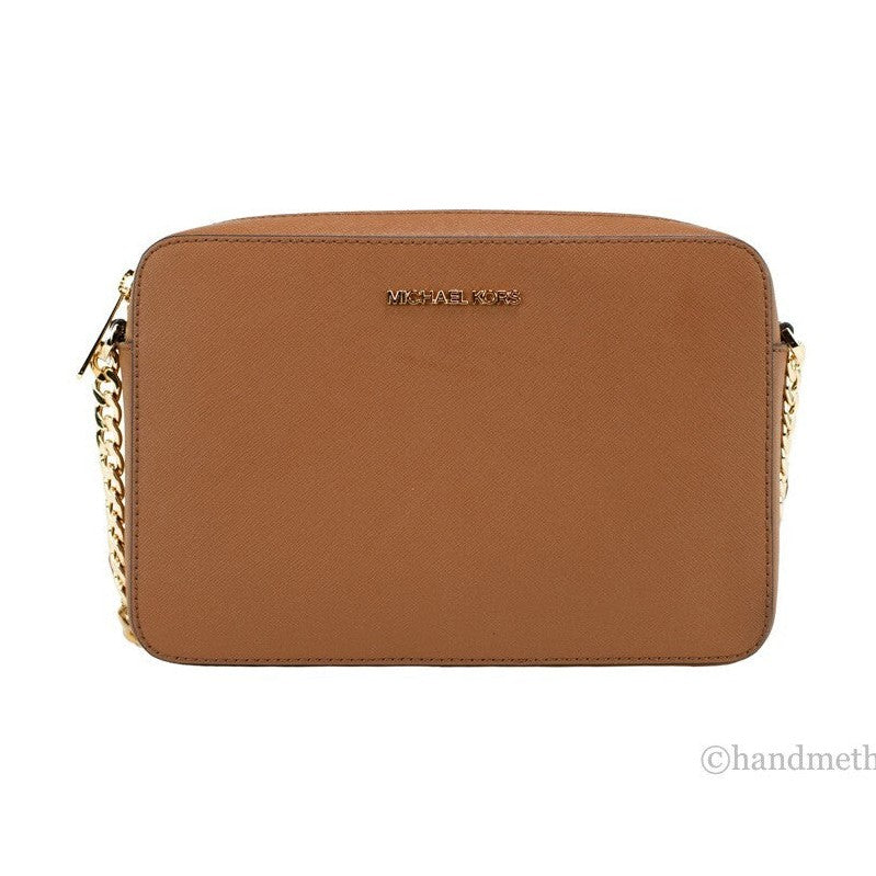 Michael Kors Women'S Zipper Closure Saffiano Leather Crossbody Bag