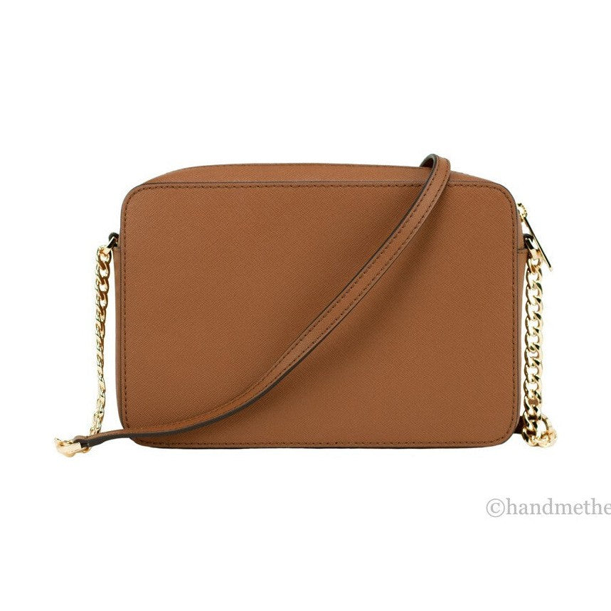 Michael Kors Women'S Zipper Closure Saffiano Leather Crossbody Bag