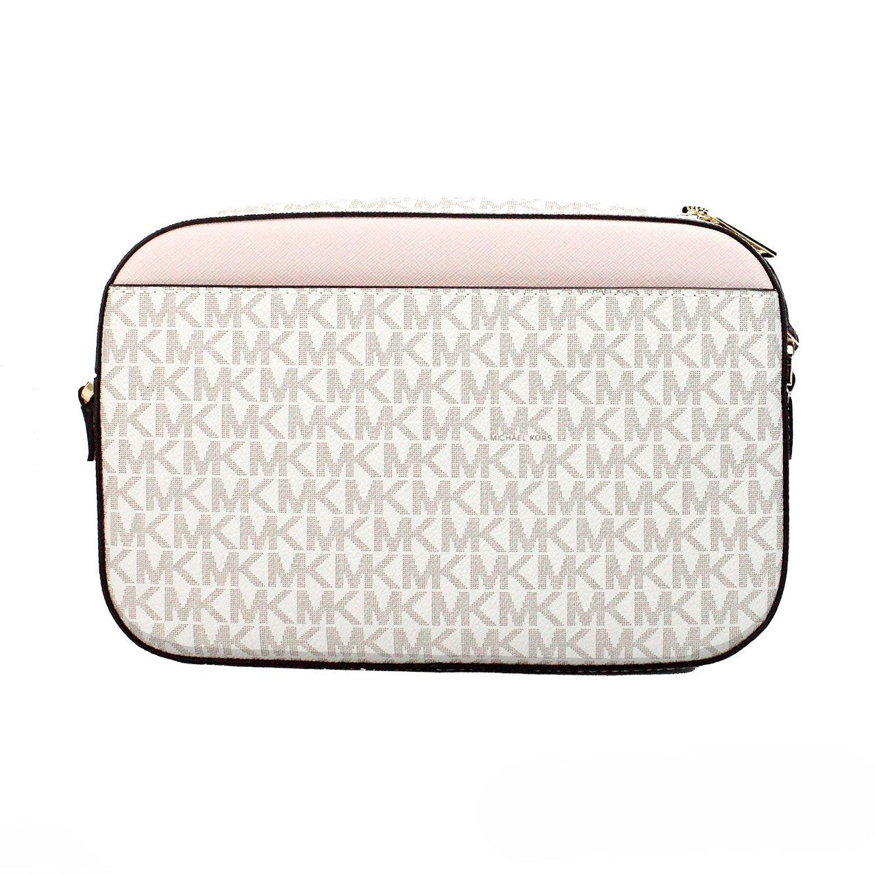 Michael Kors Adult Saffiano Leather Chain Zip Crossbody Handbag