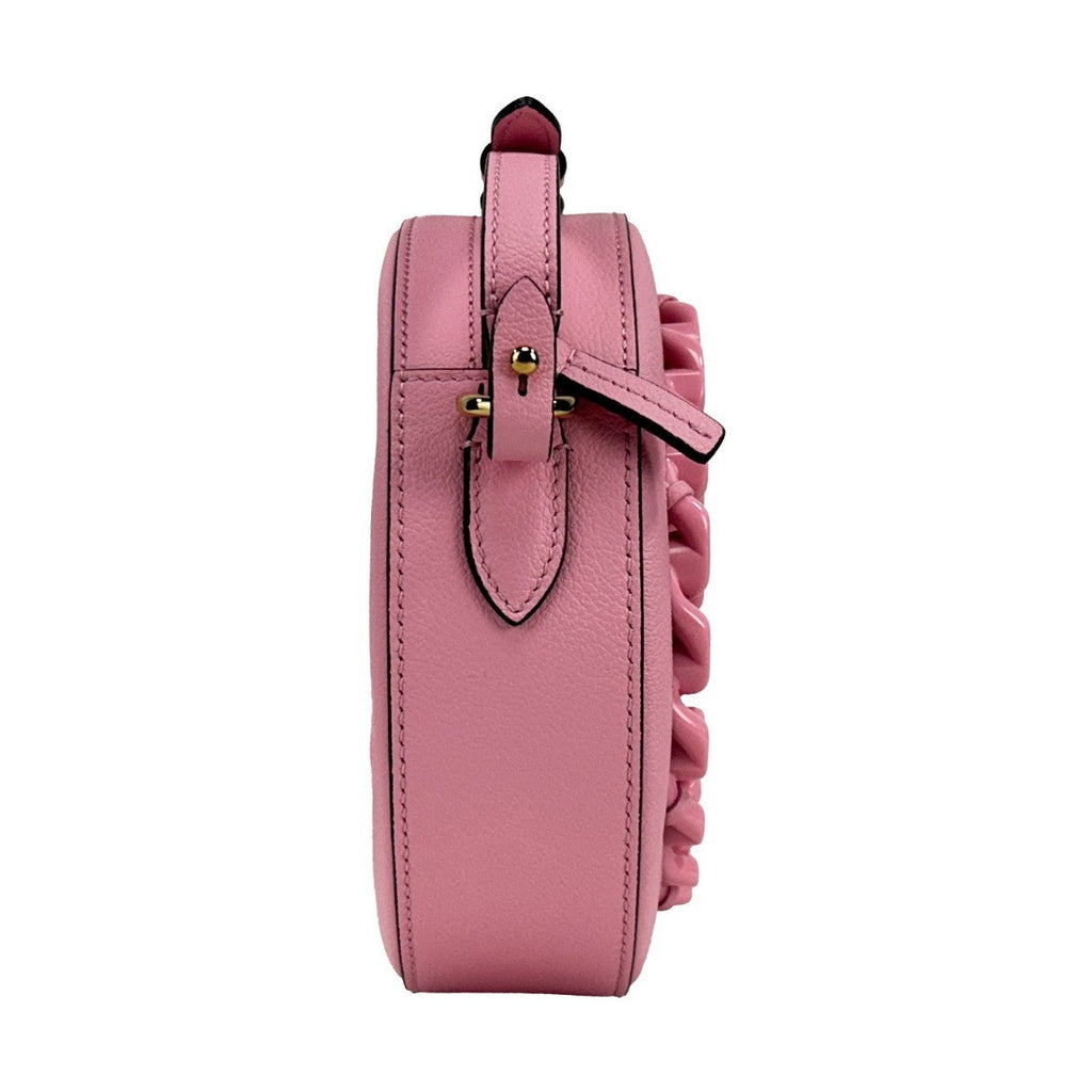 Versace Round Disco Leather Camera Case Crossbody Bag
