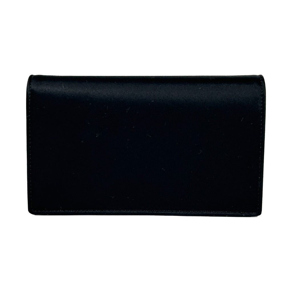 Versace Mini Chain Black Crossbody Wallet Bag