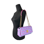 Versace Wool Lurex Medium Shoulder Crossbody Bag