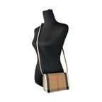 Burberry Small Leather Madison Crossbody Check Bag