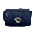 Versace Medusa Navy Nylon Belt Bag Waist Fanny Pack Purse