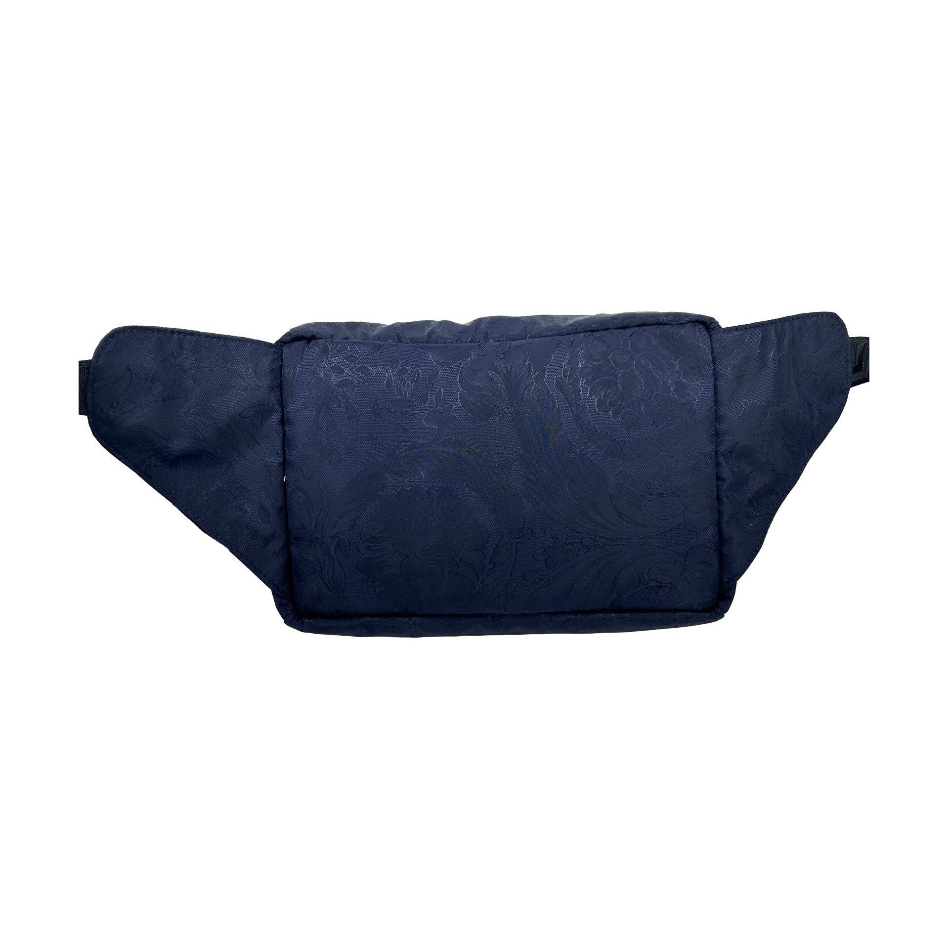 Versace Medusa Navy Nylon Belt Bag Waist Fanny Pack Purse