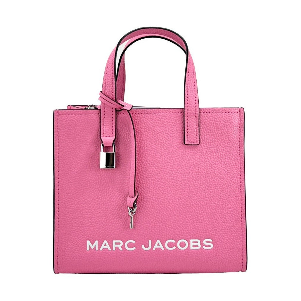 Marc Jacobs Mini Grind Pink Leather Crossbody Bag Purse