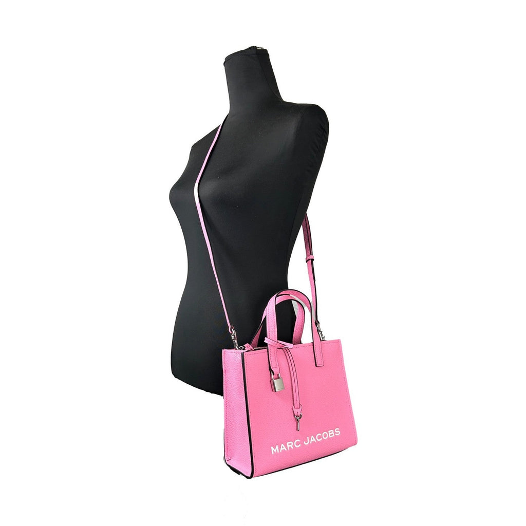 Marc Jacobs Mini Grind Pink Leather Crossbody Bag Purse