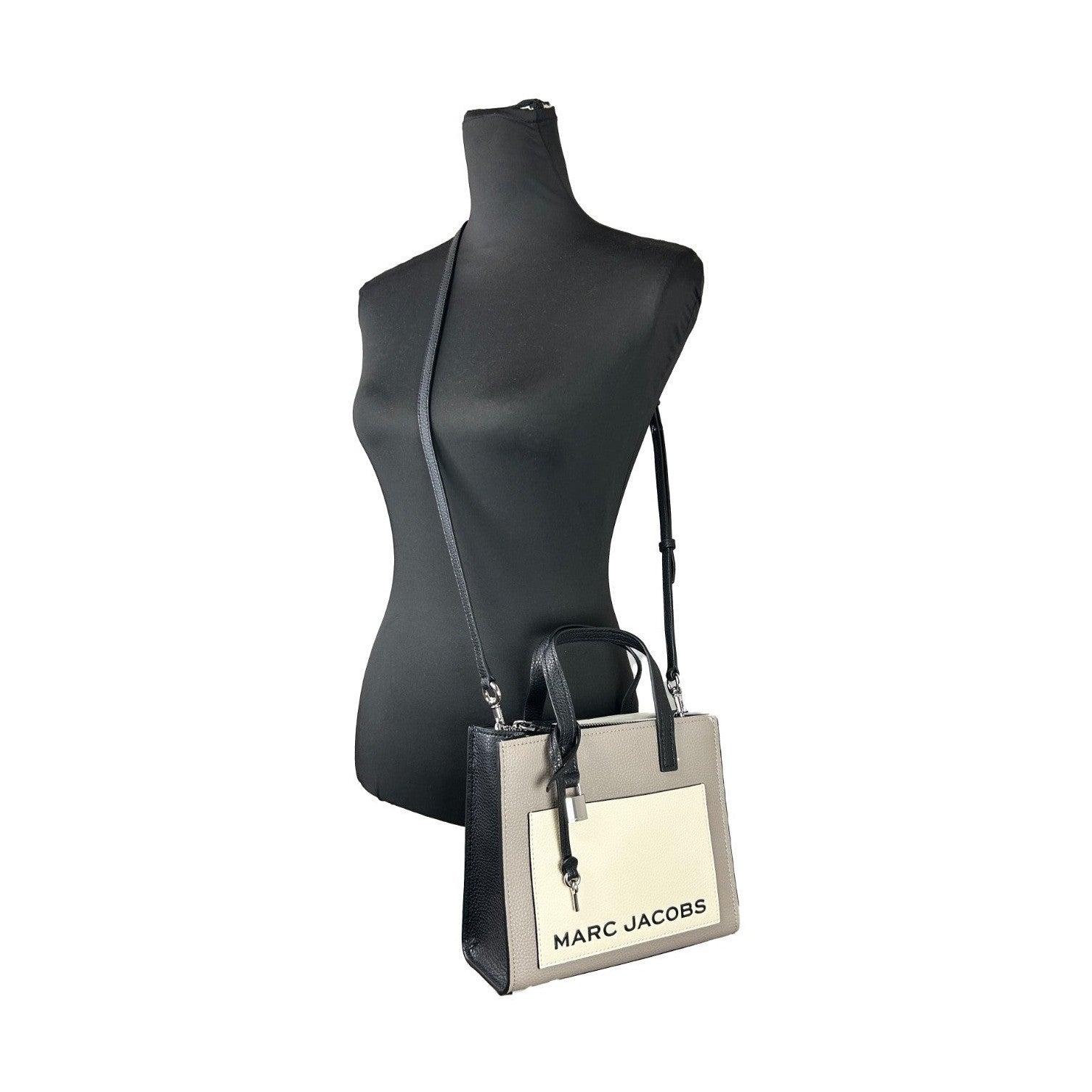 Marc Jacobs Grind Mini Leather Tote Crossbody Bag