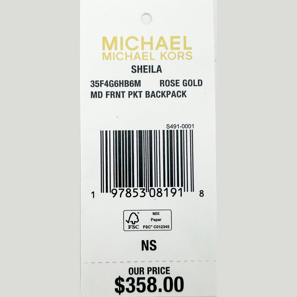 Michael Kors Sheila Medium PVC Backpack Bookbag