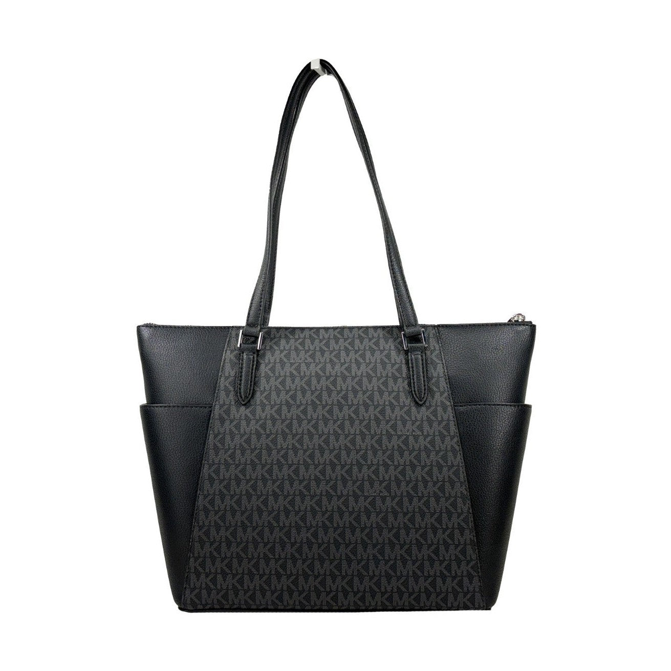 Michael Kors Charlotte Leather Top Zip Tote Bag
