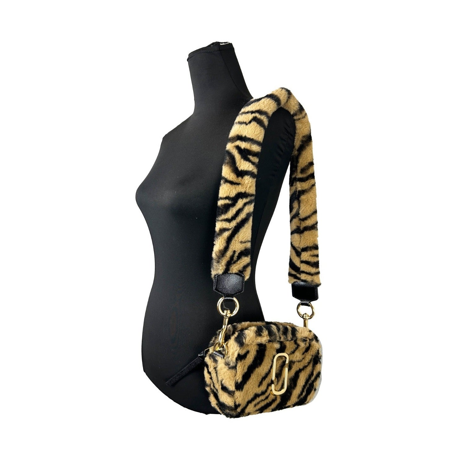 Marc Jacobs The Snapshot Tiger Fur Crossbody Bag