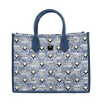 MCM Aren Munchen Denim Tote Bag
