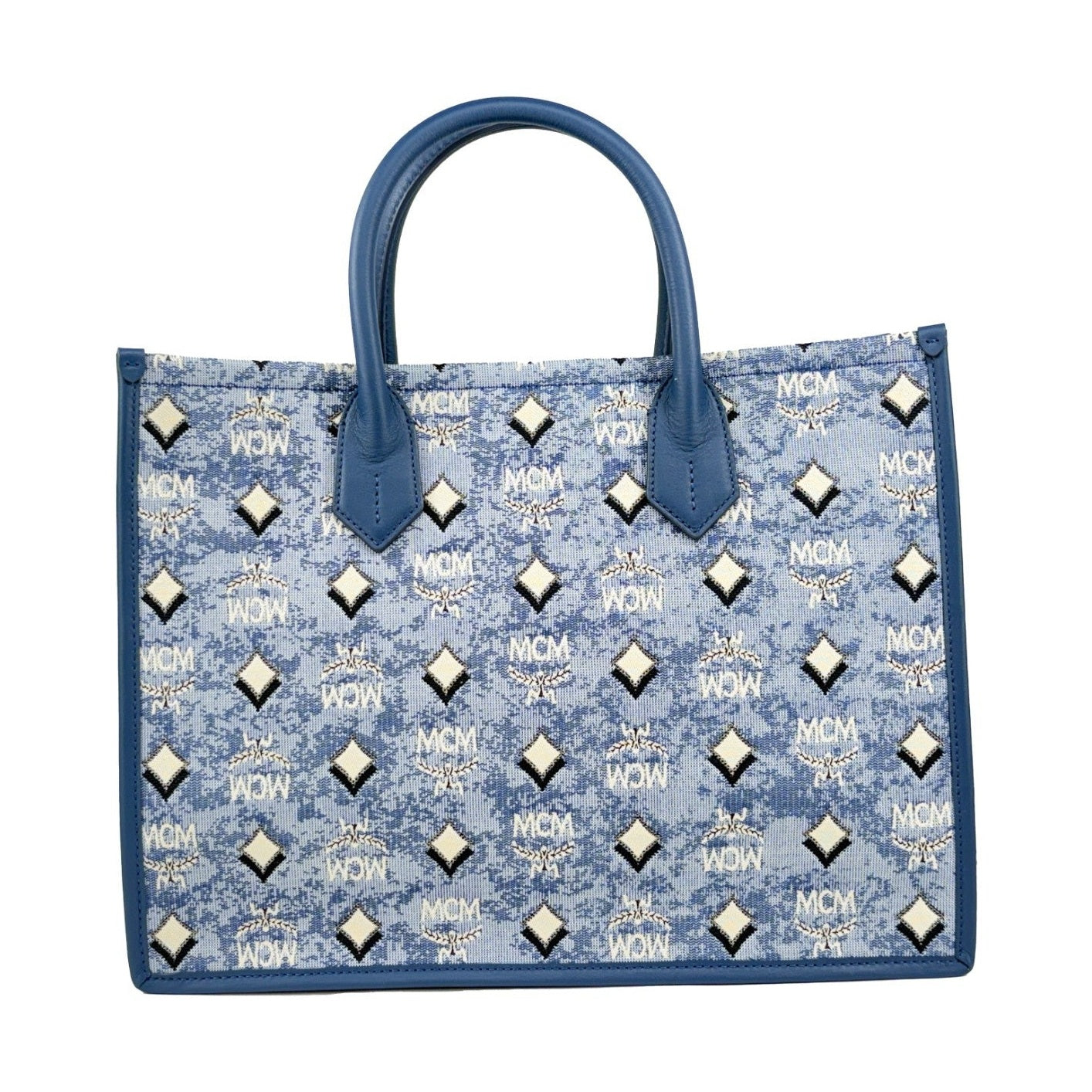 MCM Aren Munchen Denim Tote Bag